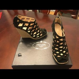 New in Box Prada wedges